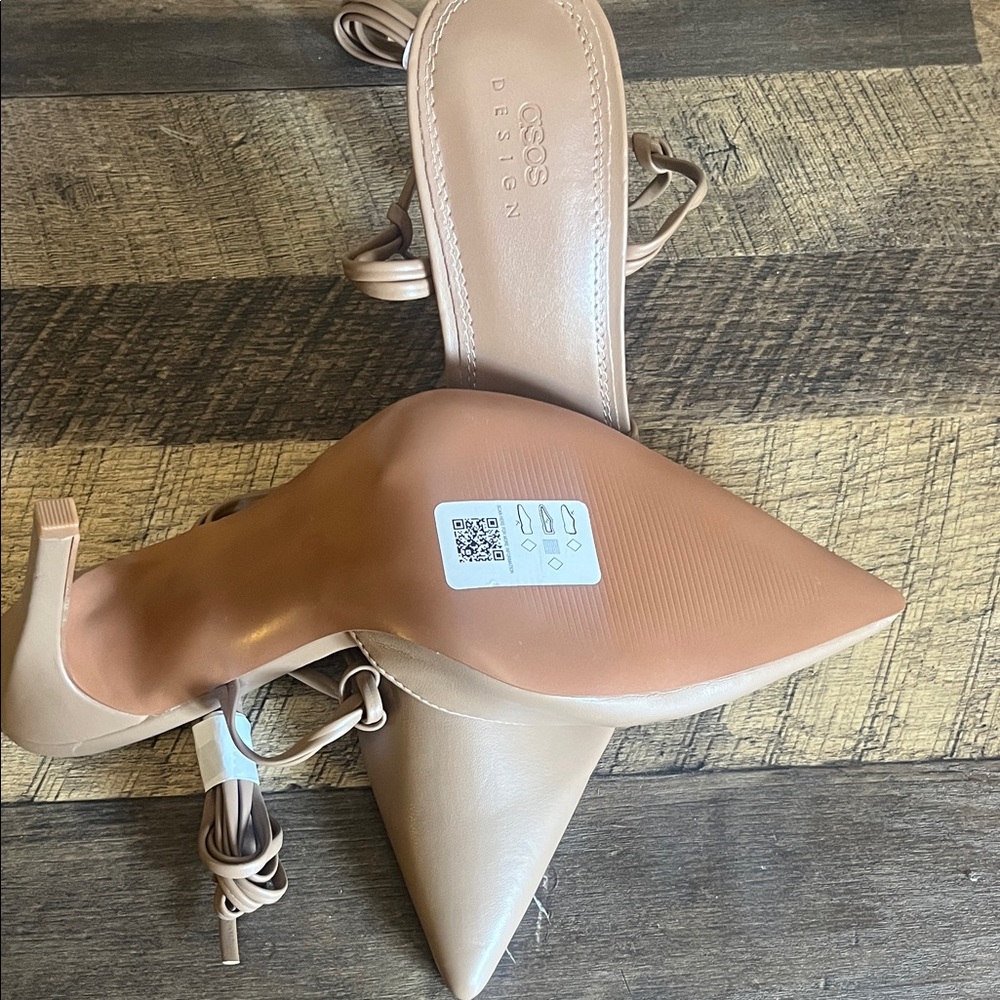 ASOS Tan Pointed-Toe Mules - Picture 4 of 5